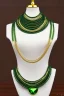 Placeholder: dark green Necklace Mannequin Stand