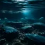 Placeholder: underwater images in a dark icy sea