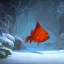 Placeholder: Orange Fish Entering to christmas