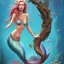 Placeholder: mermaid sits on the tree branch