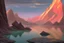 Placeholder: rocks, lake, clouds, epic, sci-fi