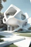 Placeholder: Casa geométrica en proporción aurea, estilo Zaha Hadid, calidad ultra, hiper realista, hiperdetallada, 3D 8K