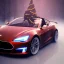 Placeholder: Santa claus driving his red Tesla convertible car, character design by cory loftis, fenghua zhong, ryohei hase, ismail inceoglu and ruan jia. unreal engine 5, artistic lighting, highly detailed, photorealistic, fantasy