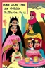 Placeholder: One day, Queen Batool was having a good time with her special team that was called "The Tea Council". Her team included: - Rayouf, the brave princess and the leader of the tribe - A talented writer who writes amazing stories - A real Barbie doll that talks and moves - Jim Carrey, the star of comedy and satire - Donald Trump, the former US president and the controversial figure They met in a spacious room decorated with large windows that allow sunlight to enter, bright colors, green plants, mode