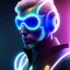 Placeholder: Handsome cosmic man, realistic, blond hair, blue eyes, tron glitter suit, blue lights, full of détails, 4k, cinematic, lights, stars in background, unreal engine 5