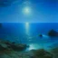 Placeholder: A cerulean blue glacial ocean painted by John Atkinson Grimshaw