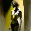 Placeholder: Minimal abstract oil painting of concrete of body and illuminated . In the style of Phil hale