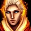 Placeholder: Male, Human, Blond, Sorcerer, Fire Mage, Golden Eyes, Young, Photorealism