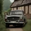 Placeholder: Peugeot 404 pickup gray in country road