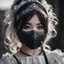 Placeholder: a close up of a person wearing a mask, art station award winner, killstar, portrait young girl, by Lin Liang, victorian lace, character from mortal kombat, child hybrid, interconnected, detailled portrait, surgical mask covering mouth, lily frank, shot with Sony Alpha a9 Il and Sony FE 200-600mm f/5.6-6.3 G OSS lens, natural ligh, hyper realistic photograph, ultra detailed -ar 1:1 —q 2 -s 750)