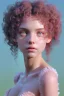 Placeholder: April, Summer Fashion, full body,smooth soft skin, curly hair, detailed eyes, detailed face, looking into camera, intricate, summer outfit, pink, back lighting, realistic concept art, digital painting, rich 3d render, hyper-realistic painting, cinema 4D render, art by WLOP, by Agnes Cecile, Michael Whelan