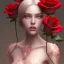 Placeholder: red roses beautiful girl,utra realistic,highly detailed, masterpiece, delicate detailed, sharp focus, insanely detailed, fantasy art, royalistic,elegant, fog, Special Lighting, Vibrant, color Scheme, forest, unreal engine, trending on artstation, ultra photoreal,high chaos --s 700