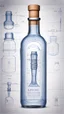 Placeholder: blueprint of bottle with a screw cork inside