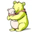 Placeholder: illustration of Winnie the pooh holding piglet