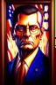 Placeholder: portrait, United States politician, ominous, intricate, oil on canvas, masterpiece, expert, insanely detailed, 4k resolution, retroanime style, cinematic smooth, intricate detail, soft smooth lighting, soft colors, painted Renaissance style