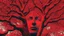 Placeholder: red tree, highly detailed, beautiful desktop wallpaper, comic style, many human faces on tree