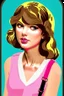 Placeholder: Make a retro portrait of Taylor Swift