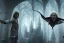 Placeholder: film still harry potter and the order of the phoenix, dynamic lighting, dynamic movement, Sirius Black, Harry Potter, Remus Lupin, magic, 8k resolution, Voldemort, monochromatic, DSLR, panorama, complementary colours, splash of colour, hyperrealism, 8k resolution concept art, intricately detailed