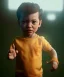 Placeholder: Quarantine Tarantino toddler, full body, dramatic lighting, hyper realistic