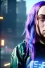 Placeholder: Billie Eilish, cyberpunk2077, booty, photorealistic