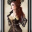 Placeholder: Steampunk Lady portrait with steampunk hair