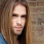 Placeholder: Man with blond straight hair and brown eyes