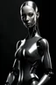 Placeholder: beautiful android woman standing up