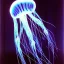 Placeholder: biomorphic jellyfish morphed with electronic wiring and mixed with lighting, foto-realistisch,Nanopunk and Biopunk ,TG,8k, art by HR Giger.