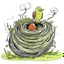 Placeholder: bird nest cartoon