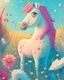 Placeholder: A whimsical illustration of a unicorn in a field of flowers, in the style of children's book illustrations, soft colors, playful details, 8k resolution