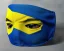 Placeholder: Blue and yellow balaclava on mockup, 3d rendering, ultra graphics, white background,RTX, TXXA, SSAO, High quality,hyperrealistic, Super detailed, HDR,4k