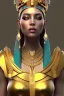 Placeholder: Beautiful pharaonic queen, pharaonic dress, clear features, too many details, 4k, 8k, portrait, 3d, fantasy