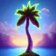 Placeholder: Palm tree pixel art