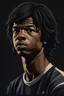 Placeholder: Nathan Ake, art, illustration, painting, soccer, 32k uhd, energy-filled illustrations, alasdair mclellan, sharp focus --style raw