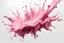 Placeholder: The pale pink of the splash ink falls on the white background, Oblique direction,high quality,4k