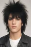 Placeholder: full color image, 1980's yearbook photo, teenager, Frank Carlton Serafino Feranna Jr. aka Nikki Sixx, 14 years old, photorealistic, --ar 9:16 --style raw