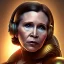 Placeholder: Actress , sci-fi, cyber punk , carrie fisher , golden hour, circuitry