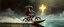 Placeholder: master oil painting by Rembrandt, viggo sandvik as insane eel wild ginger robot on surfboard boat trike , goa trance glitch poster, background motion blur, volume fog with light rays, jesus clouds