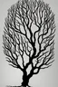 Placeholder: tree roots with animals silhouettes on the roots tattoo design