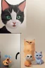 Placeholder: simple picture for toddlers, cat, disney and pixar style,