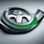 Placeholder: skoda car brand logo futuristic