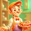 Placeholder: a cartoon character thirty years old confectioner , an ultrafine detailed painting by senior character artist, featured on polycount, sots art, artstation hd, 2d game art, behance hd