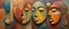 Placeholder: organic shapes and earthy colors with vibrant rich colors, beyond the limts art, classic modern art of ancient faces art, metalic feel