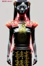 Placeholder: Photo Studio portrait, Asian woman samurai, yakuza body tattoos :: symmetry photography, cyberpunk style :: latex dress, japanese traditional ornaments, red, white, black, led wires, glow eyes, cinematic, Ultra realistic, dark scene, soft color, highly detailed, unreal engine 5, RTX, ultra detail, 3d, finely drawn, high definition.