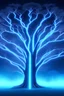 Placeholder: need a Image in 8k Quility The Tree blue neon with one trunk