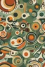 Placeholder: repeating patterns for wallpaper in the styles of Wassily Kandinsky with earthy tones including earthy green and orange