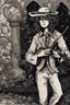 Placeholder: Dark musician with violin