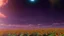 Placeholder: purple sky full of stars, sunflower field, anime, high res, makoto shinkai
