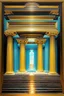 Placeholder: harmonic misalignment of the temple; Neo-Surrealism; Optical Art; De Chirico