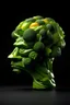Placeholder: une tête humaine fait uniquement de morceaux de brocoli